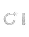 Sphera Milano 14k Over Silver Cz Earrings