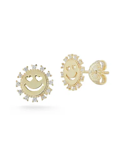 Sphera Milano 14k Over Silver Cz Earrings