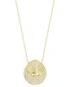 Sphera Milano 14k Over Silver Cz Evil Eye Necklace