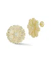 Sphera Milano Cubic Zirconia Flower Stud Earrings