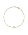 Sphera Milano 14k Over Silver Cz Hamsa Bracelet