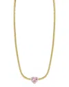 Sphera Milano 14k Over Silver Cz Heart Choker Necklace