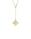 Sphera Milano 14k Over Silver Cz Lariat Necklace
