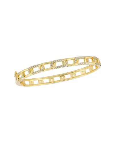 Sphera Milano 14k Over Silver Cz Link Bangle Bracelet In No Color