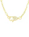 Sphera Milano 14k Over Silver Cz Necklace