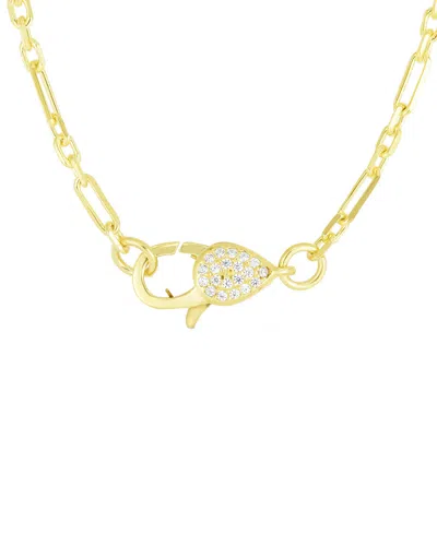 Sphera Milano 14k Over Silver Cz Necklace