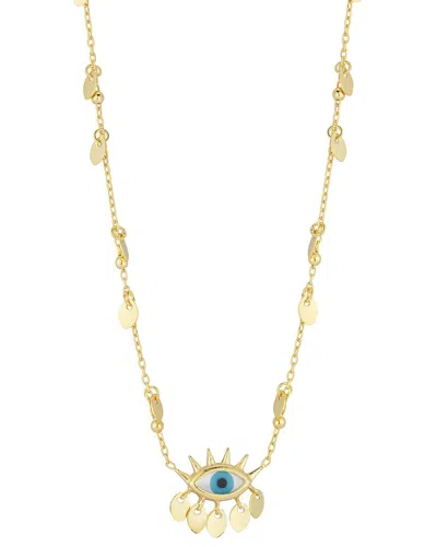 Sphera Milano 14k Over Silver Cz Necklace