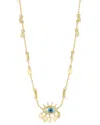 Sphera Milano 14k Over Silver Cz Necklace