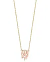 Sphera Milano 14k Over Silver Cz Necklace