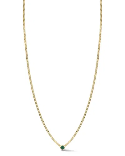 Sphera Milano 14k Over Silver Cz Necklace In Gold