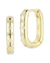 Sphera Milano Oval Cubic Zirconia Hoop Earrings