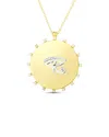 Sphera Milano 14k Over Silver Cz Pendant Necklace