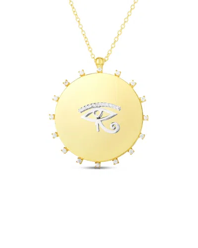 Sphera Milano 14k Over Silver Cz Pendant Necklace