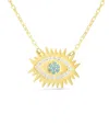 Sphera Milano 14k Over Silver Cz Pendant Necklace