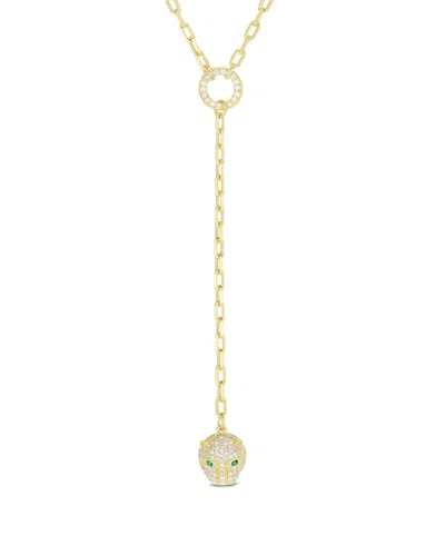 Sphera Milano 14k Over Silver Cz Pendant Necklace