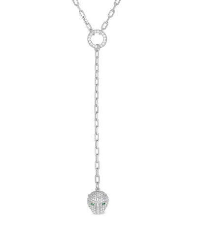 Sphera Milano 14k Over Silver Cz Pendant Necklace
