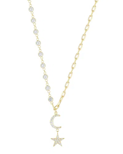 Sphera Milano Cubic Zirconia Celestial Pendant Necklace In Gold