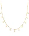 Sphera Milano 14k Over Silver Cz Star Charm Necklace