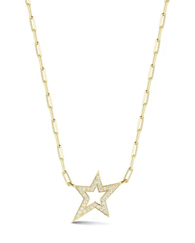 Sphera Milano Cubic Zirconia Star Pendant Necklace In Gold