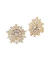 Sphera Milano 14k Over Silver Cz Statement Studs