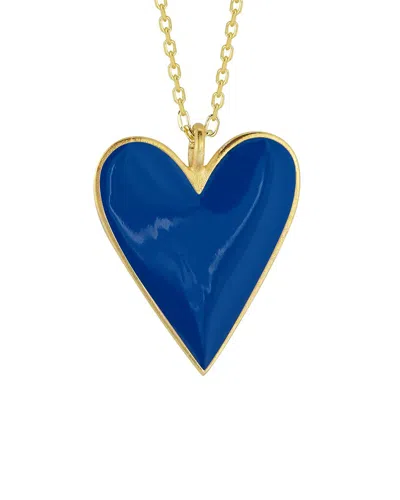 Sphera Milano 14k Over Silver Enamel Necklace