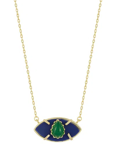 Sphera Milano 14k Over Silver Eye Necklace