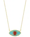 Sphera Milano 14k Over Silver Eye Necklace