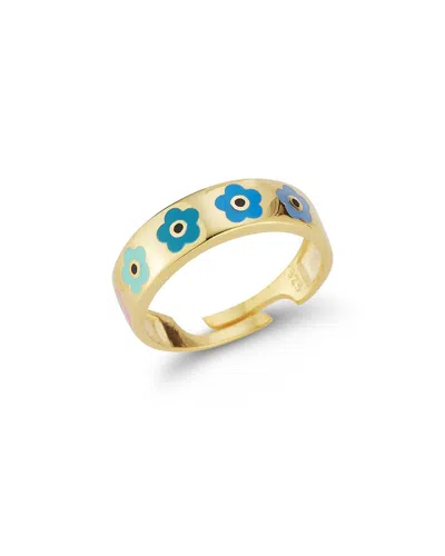 Sphera Milano 14k Over Silver Flower Ring