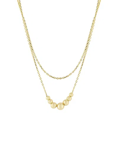 Sphera Milano 14k Over Silver Layered Necklace In Gold