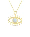 Sphera Milano 14k Over Silver Opal Pendant Necklace