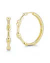 Sphera Milano 14k Over Silver Statement Hoops