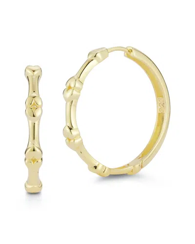 SPHERA MILANO SPHERA MILANO 14K OVER SILVER STATEMENT HOOPS