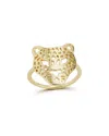 Sphera Milano 14k Over Silver Tiger Ring