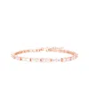 Sphera Milano 14k Rose Gold Vermeil Cz Tennis Bracelet