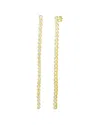 Sphera Milano 18k Over Silver Cz Drop Earrings