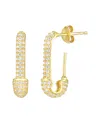 Sphera Milano 18k Over Silver Cz Earrings