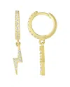 Sphera Milano 18k Over Silver Cz Hoops