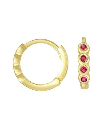 Sphera Milano 18k Over Silver Cz Hoops
