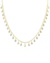 Sphera Milano 18k Over Silver Cz Layering Necklace In Gold