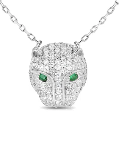 Sphera Milano 18k Over Silver Cz Necklace