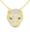 Sphera Milano 18k Over Silver Cz Necklace
