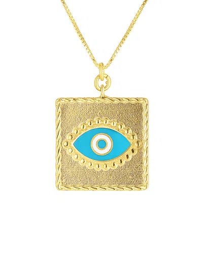 Sphera Milano 18k Over Silver Cz Necklace