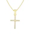 Sphera Milano 18k Over Silver Cz Necklace