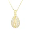 Sphera Milano 18k Over Silver Cz Necklace