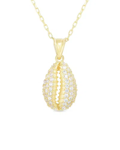 Sphera Milano 18k Over Silver Cz Necklace