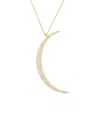 Sphera Milano 18k Over Silver Cz Necklace In Gold