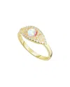 Sphera Milano 18k Over Silver Cz Ring