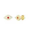 Sphera Milano 18k Over Silver Cz Studs