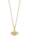 Sphera Milano 18k Plated Cz Necklace In Gold