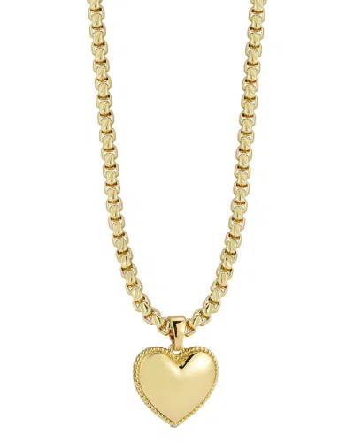 Sphera Milano 18k Plated Heart Necklace In Gold